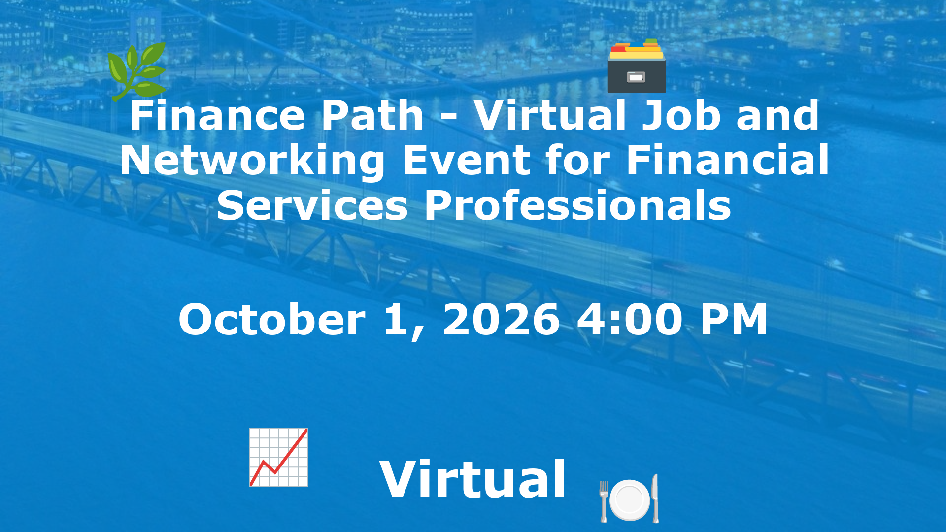 Finance Path - Virtual Job and Networking Event for Financial Services Professionals event image